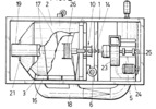 Front upper view of the coffe roasting machine