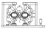 Schematic representation of a front view of the device