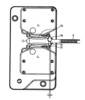 Front view of the first setup of the device