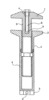 Vertical section in the French wrench