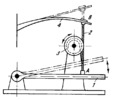 LEVER-TYPE TREADLE DRIVE WITH FLEXIBLE AND ELASTIC LINKS