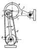 ECCENTRIC-TYPE LEVER MECHANISM WITH A FLEXIBLE LINK