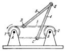 HAIN LEVER-TYPE MECHANISM WITH A FLEXIBLE LINK