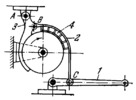 LEVER-TYPE MECHANISM OF A BAND BRAKE WITH A RIGID SHOE