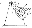 CAM-LEVER OPERATING CLAW MECHANISM OF A MOTION PICTURE CAMERA WITH A TOOTHED SEGMENT