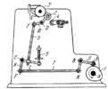 CAM-LEVER INK-TRANSFER ROLLER MECHANISM OF A FLAT-BED PRINTING PRESS