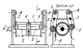 FRICTION-TYPE RECORD PAPER FEEDING MECHANISM OF AN OSCILLOGRAPH