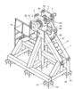 Perspective view of a bracket of the turner device