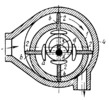 LINK-GEAR ECCENTRIC MECHANISM OF A ROTARY VANE COMPRESSOR WITH A STATIONARY ECCENTRIC