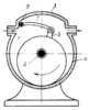LEVER-ECCENTRIC MECHANISM OF A HINGED-ABUTMENT ROTARY PUMP