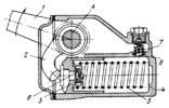 LEVER MECHANISM OF A HYDRAULIC SHOCK ABSORBER FOR AN AUTOMOBILE SUSPENSION