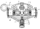 LEVER MECHANISM OF A DOUBLE HYDRAULIC SHOCK ABSORBER FOR AN AUTOMOBILE SUSPENSION