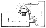TWO-VALVE THERMOSTAT MECHANISM FOR AN AUTOMOBILE