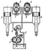 HYDRAULIC DRIVE MECHANISM WITH SYNCHRONIZED MOTION OF TWO PISTONS