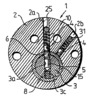 Cross section through cylindrical breech