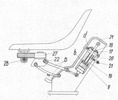 Vertical section through the hydro-pneumatic chair with membrane