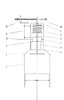 Kinematic scheme of the mechanism of distribution