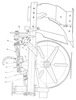 Lateral view of the towed plow