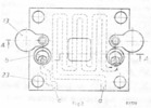 Top view of the mold according to the invention