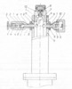 Longitudinal section through retention device mounted