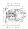 Section through the device transducer assembly core induction coils mobile