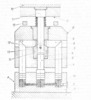 Vertical axial section of the device in another building option
