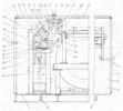 Partial view in elevation of an apparatus constructed