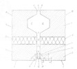 Horizontal section through a building point upward