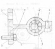 Section by elastic eccentric bracket