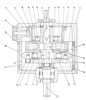 Longitudinal section through the continuous variable drive