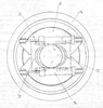 Partial axial section through interchangeable shaft