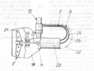 Side view with partial section of a propeller assembly