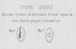 Tav. 29, Trippa Cesare, Nouveau système de fabrication de toute espèce de clous, bouton, plaques d'ornament etc.