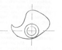 Front view of the first cam