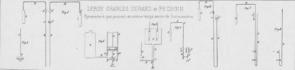 Tav. 52, Leroy Charles Durand et Pechoin, Pyromètre à gaz pouvant en meme temps servir de thermomètre
