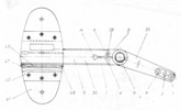 Side view of a crank