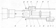 Installation for thermoplastic pipe manufacturing, plane view