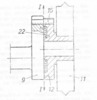 section through a roller deburring unit