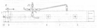 Vertical section in the device