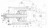 Horizontally longitudinal section through the assembly