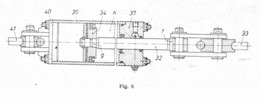 Longitudinal section through pneumatic actuation subassembly