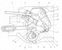 Locking Mechanism Axial Section (during decoupling)