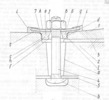 Track Rail Laying Device to Concrete Tie - Cross Section (the first constructive solution)