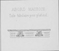 Tav. 60, Abord Maurice, Tuile tubulaire pour plafond