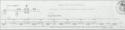 Tav. 1, Barnes Edmondo, Passaggio a livello nelle ferrovie a ruotaja centrale