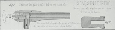 Tav. 128, Scarsini Pietro, Nuovo cannello o spina per estrarre il vino dalle botti