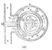 Detail of rotary vane pump.
