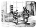 Engraved of arm printing press
