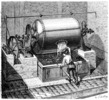Etching of bleached pulp machine