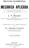 Title page from book Tratado Elemental de Mecánica Aplicada